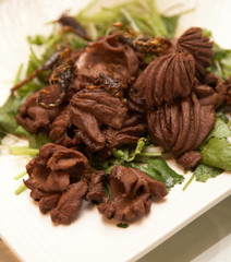 chinese food - Stir-Fried  duck hearts