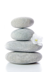 Obraz na płótnie Canvas Massage gray stones