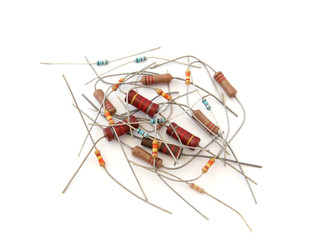 Obraz na płótnie Canvas Assorted resistors