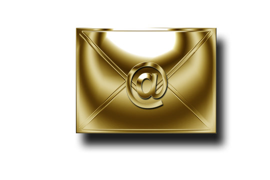 goldener Briefumschlag