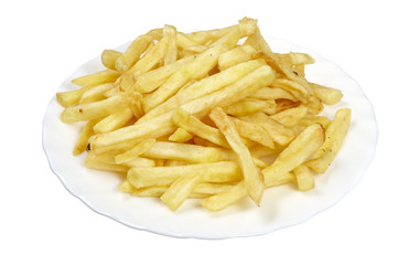 food french fries in plate