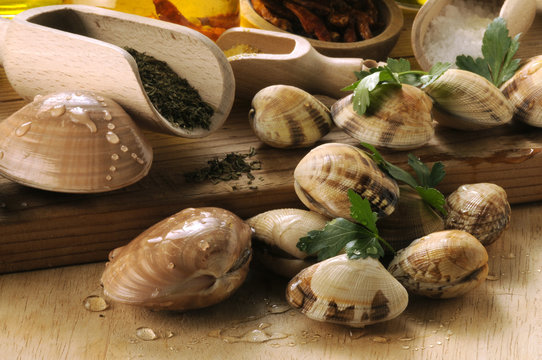 Vongole in cucina