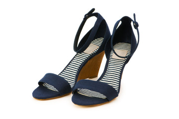 Woman shoes isolated on the white background
