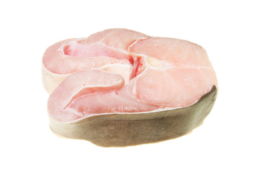 Raw shark steak
