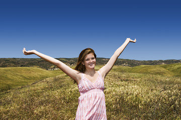 Girl in field