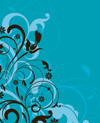 Floral abstraction for design.