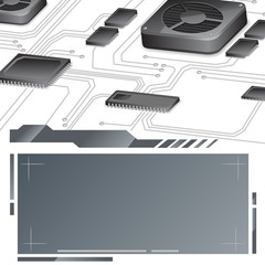 abstract motherboard vector circuit background