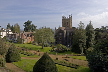 A view of  quaint a English Town, Malvern, Worcestershire
