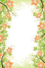 Grunge Flower background