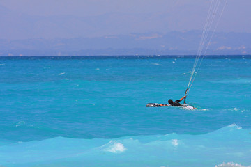 Naklejka premium kite boarder