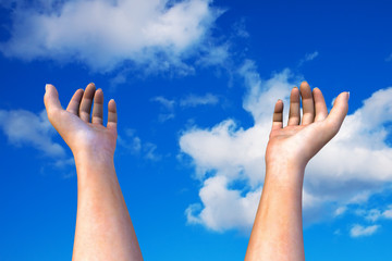 Hands in the sky