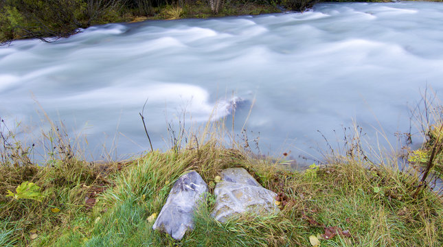 milky river in autumn