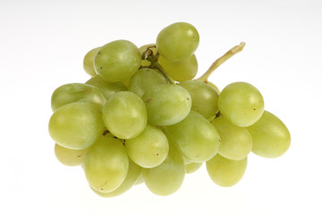 grapes on white