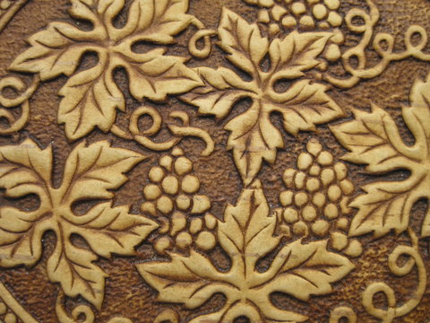 Texture of carved tree