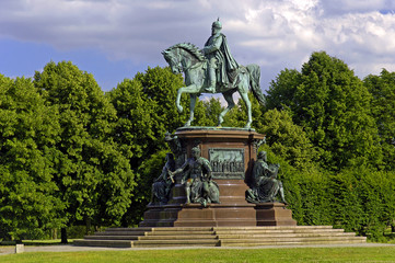 Schwerin, Schlosspark, Reiterdenkmal