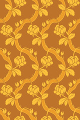 Seamless pattern with roses