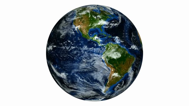 Looping Earth animation without extra lights or shadows