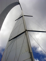 Fototapeta premium Elements voiliers en mer