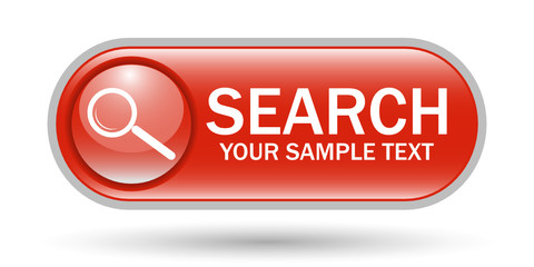 Search Sign Icon with Space for Text