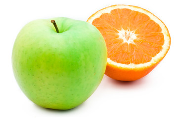 Orange and apple