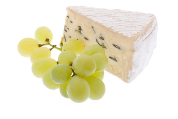 Blauschimmelkäse mit Weintrauben