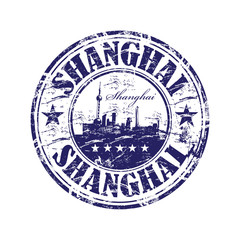Fototapeta premium Shanghai rubber stamp