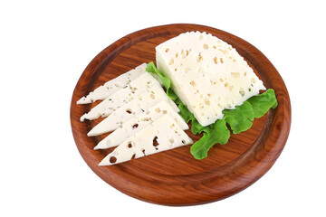 white goat cheese and salad