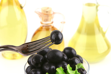 black olives close up