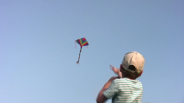 boy with kite