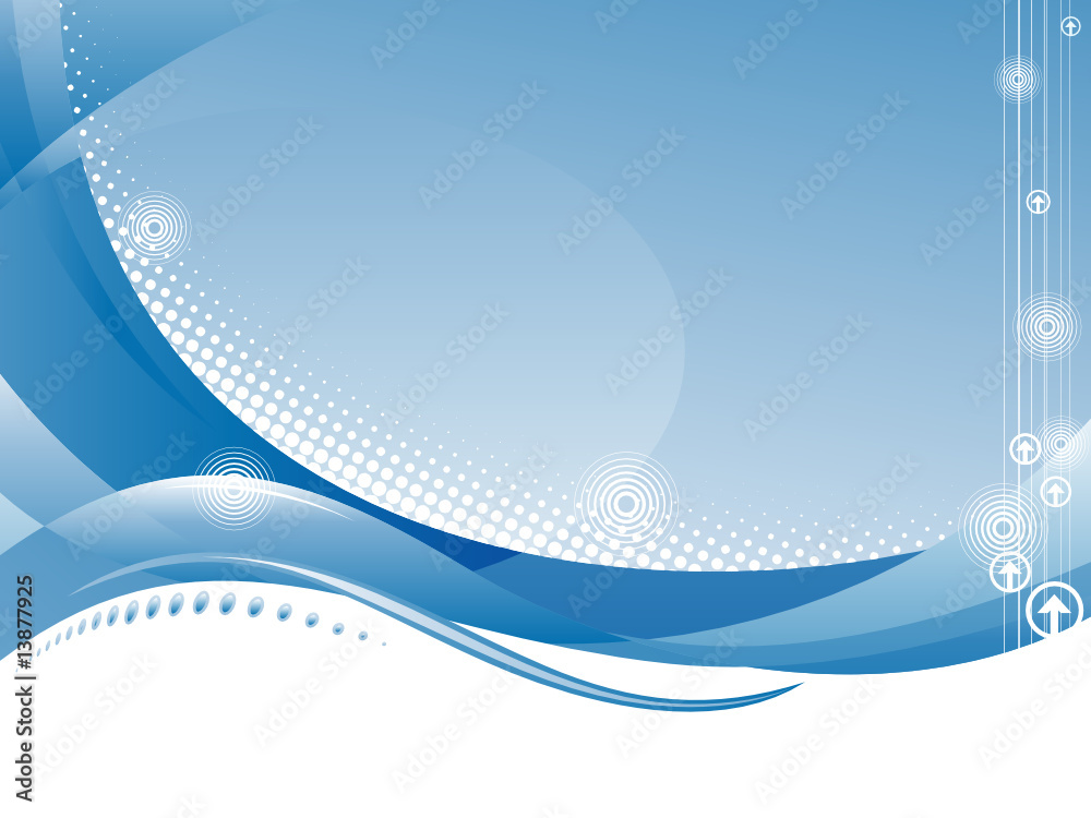 Poster website template of technology background, vector layered.