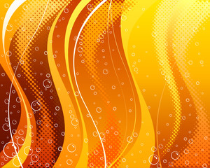 Abstract carbonated drink background, vector layered.