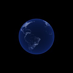 Earth at Night Series-South America