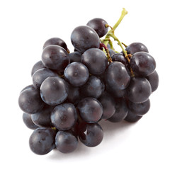 Bunch of black grapes isolated