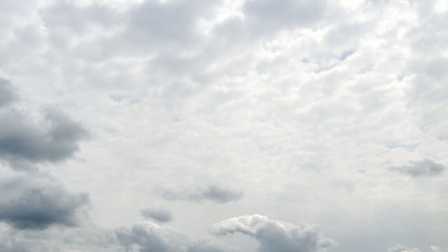 Time lapse clip of storm clouds over gray sky
