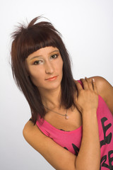 Fototapeta premium Young smiling woman