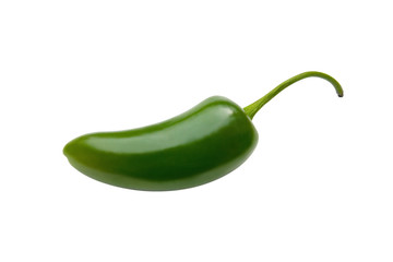Jalapeno Pepper with Clipping Path - obrazy, fototapety, plakaty