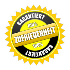 siegel 100% zufriedenheit garantiert