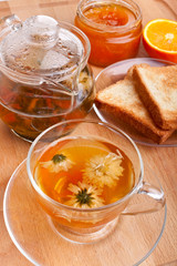 tea with toasts