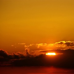 sonnenuntergang, wolken