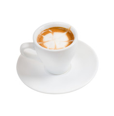 cappuccino time..isolated on white