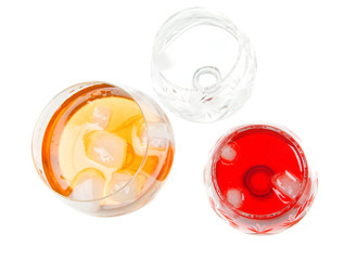Alcoholic cocktails, studio photographing,isolated