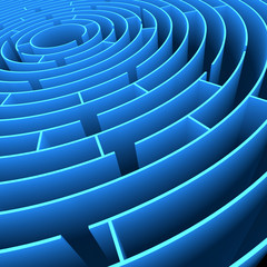 Labyrinth, concept of lost, looking for something.