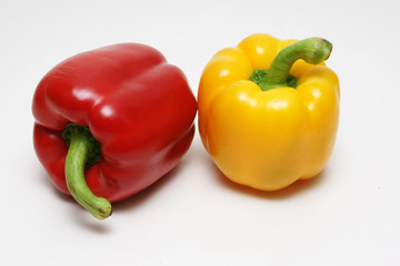 rote gelbe paprika