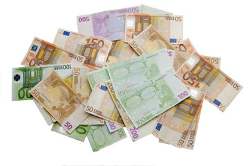 Obraz na płótnie Canvas Euro bills