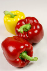 rote gelbe paprika