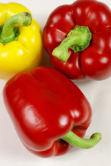 rote gelbe paprika