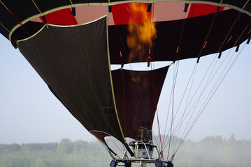 Heißluftballon und Brenner
