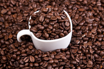 grains of coffee
