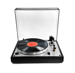 Record on turntable © Elenathewise