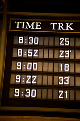 Obraz premium Train schedule